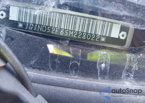 2005 Chevrolet Classic из США, поврежденный, VIN 1G1ND52F65M228022